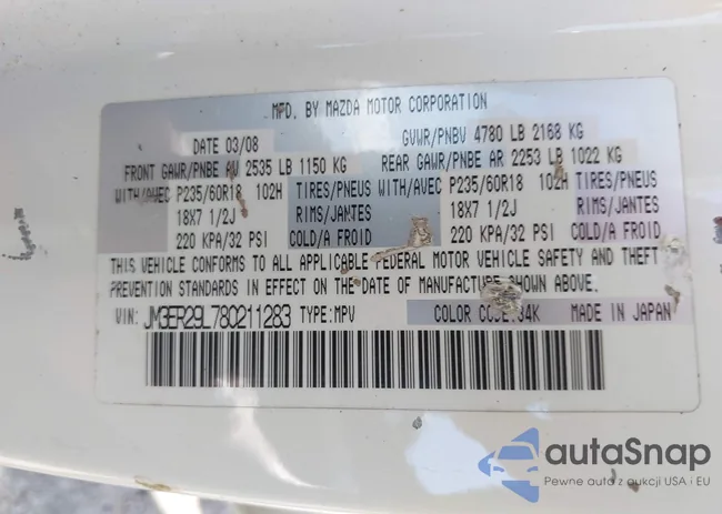 JM3ER29L780211283: 43313053