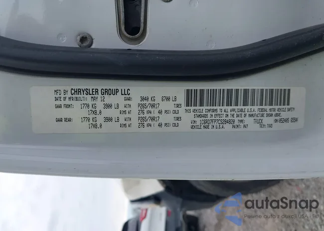 1C6RD7FP7CS284820: 43313068