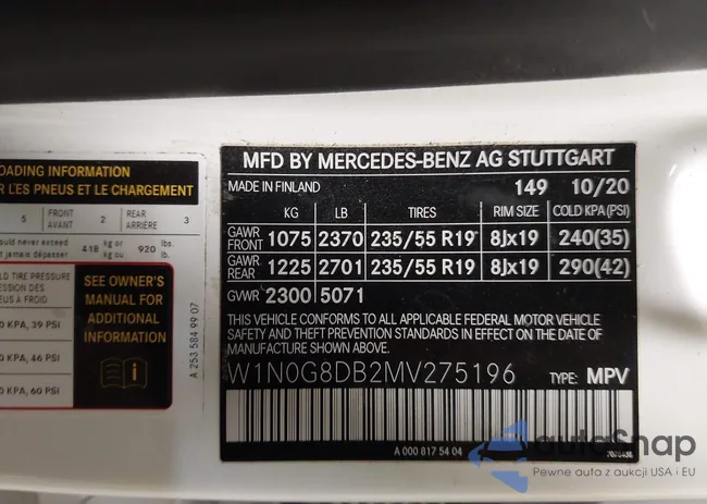 W1N0G8DB2MV275196: 43313193