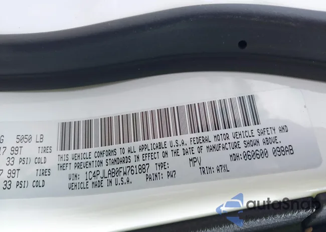 1C4PJLAB0FW761887: 43313224