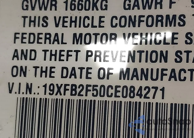 19XFB2F50CE084271: 43312380