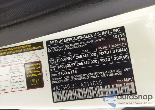 4JGDA5JB0EA311825: 43312401