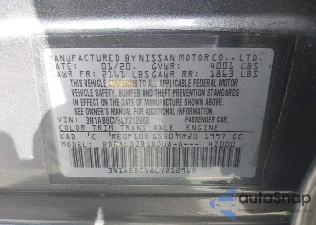 3N1AB8BV4LY270223: 43312409