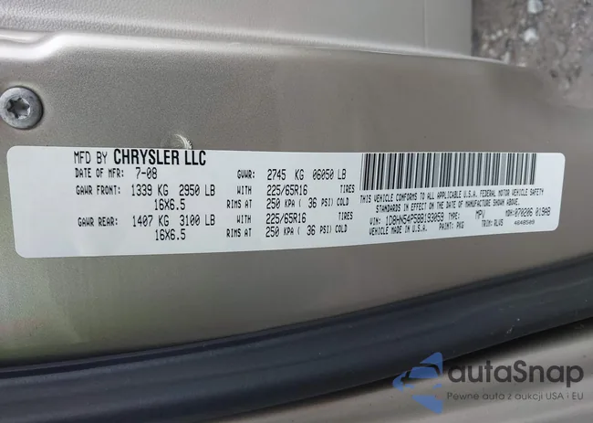 1D8HN54P58B193059: 43312506