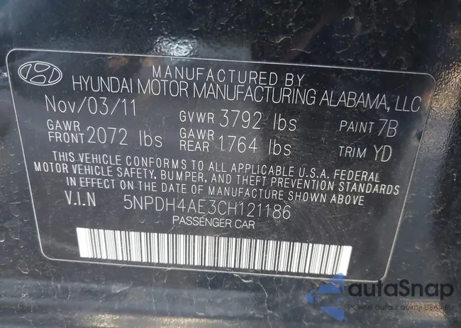 5NPDH4AE3CH121186: 43312679