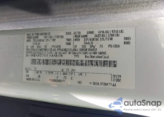 1FBAX2C86LKA43378: 43313936