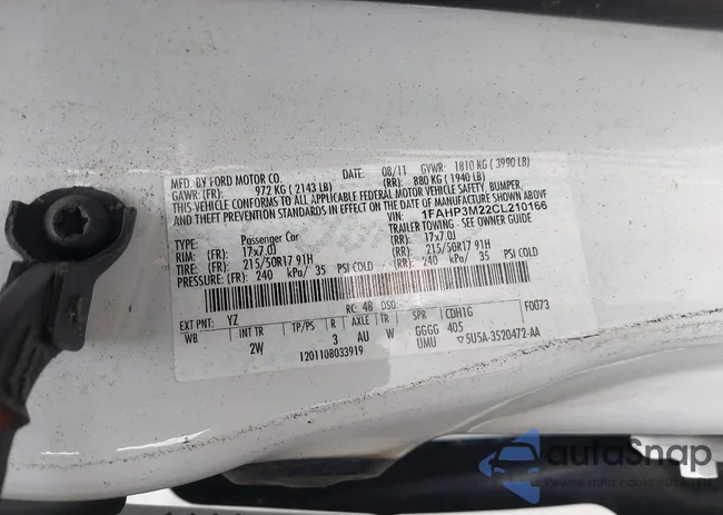 1FAHP3M22CL210166: 43313984