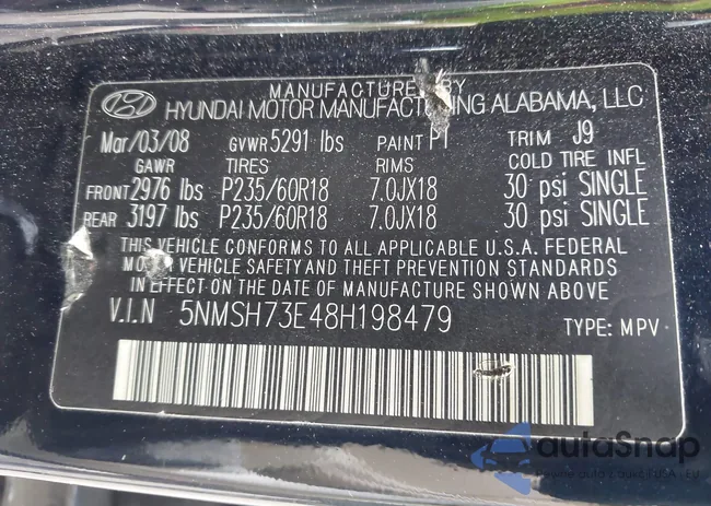 5NMSH73E48H198479: 43314036