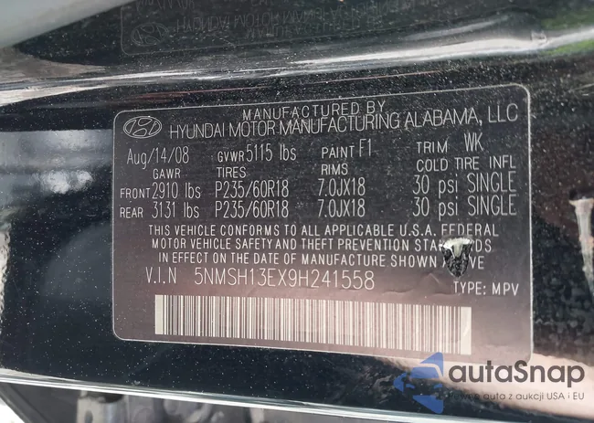 5NMSH13EX9H241558: 43314140