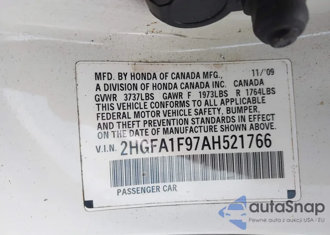 2HGFA1F97AH521766: 43314277