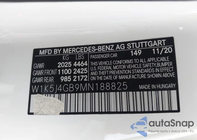 W1K5J4GB9MN188825: 43313455