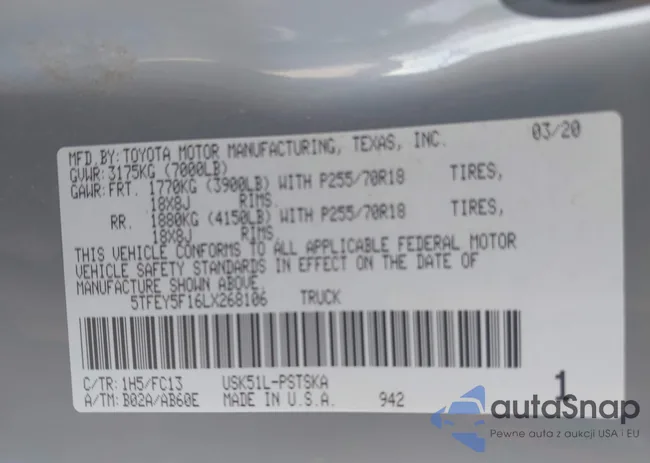 5TFEY5F16LX268106: 43314930