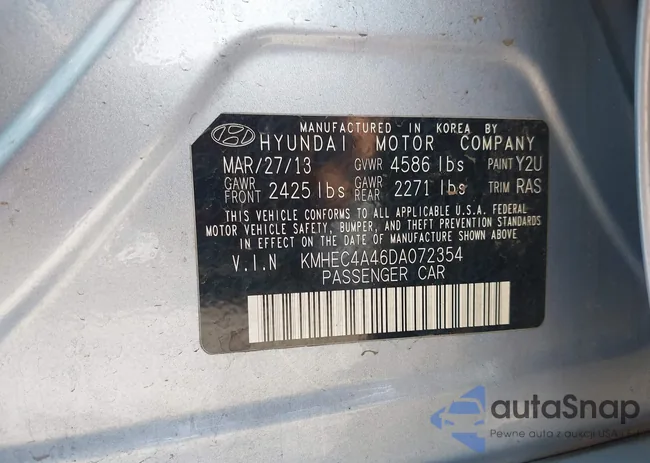 KMHEC4A46DA072354: 43315016