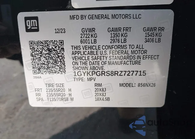 1GYKPGRS8RZ727715: 43315028