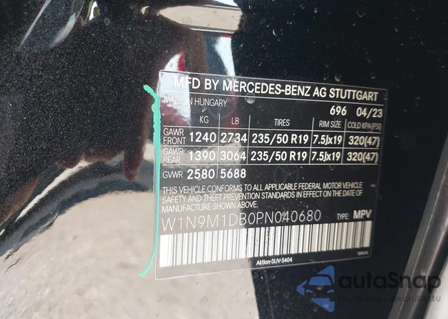 W1N9M1DB0PN040680: 43315052