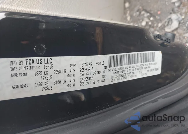 2C4RDGBG0GR170552: 43315095