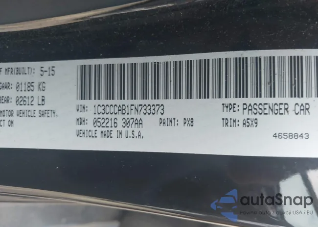 1C3CCCAB1FN733373: 43315103