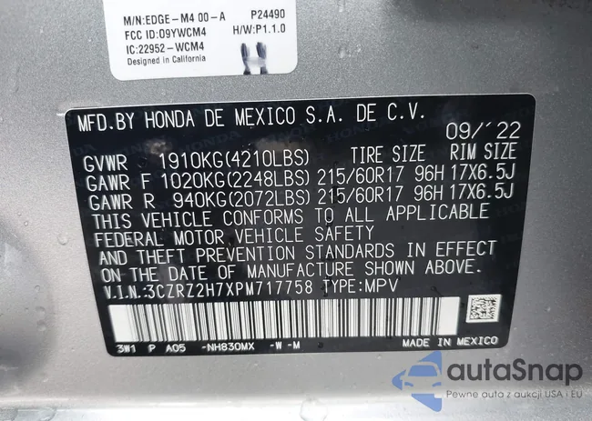 3CZRZ2H7XPM717758: 43315225