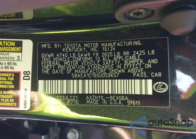 58AEA1C19SU059657: 43315267