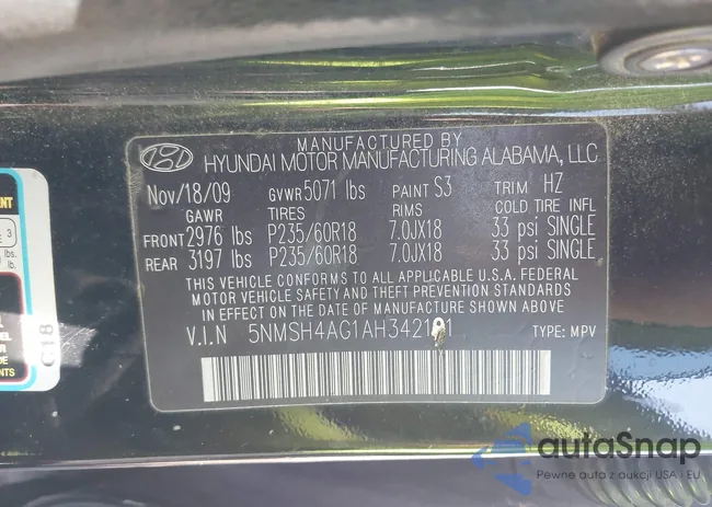 5NMSH4AG1AH342191: 43315329