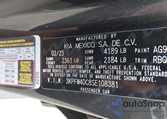 3KPFW4DC8SE108381: 43315338