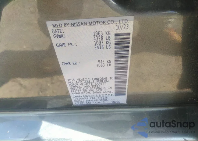 1N4BL4DVXRN332708: 43314423