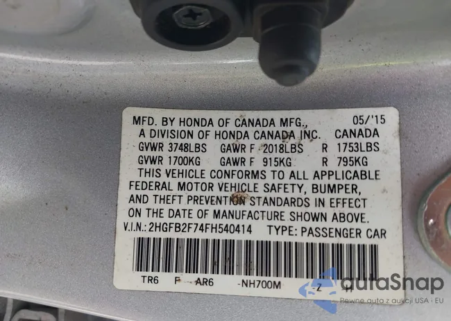 2HGFB2F74FH540414: 43314522