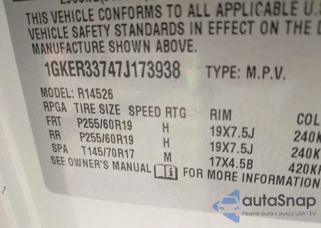 1GKER33747J173938: 43314645