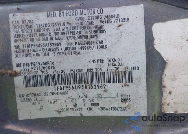 1FAFP56U95A152962: 43314686