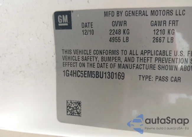 1G4HC5EM5BU130169: 43315937