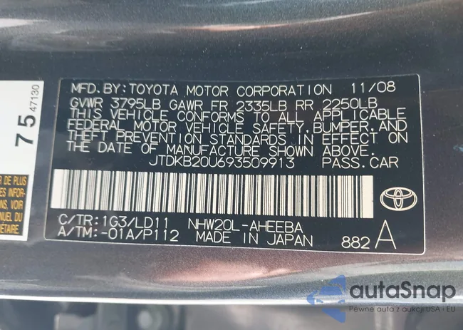 JTDKB20U693509913: 43316026