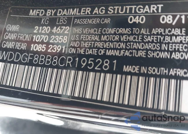 WDDGF8BB8CR195281: 43316051