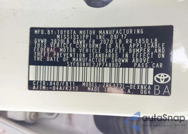 5YFBURHE2JP748807: 43316068