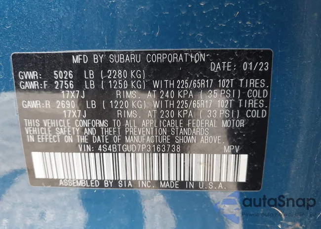 4S4BTGUD7P3163738: 43316084