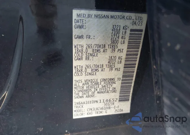 1N6AA1EE0PN114652: 43315577