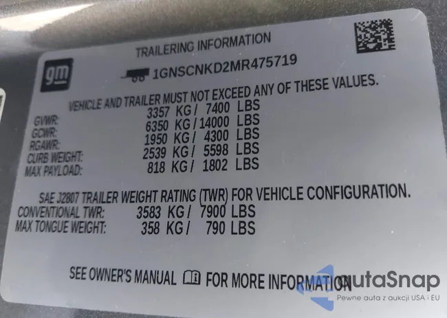 1GNSCNKD2MR475719: 43315652