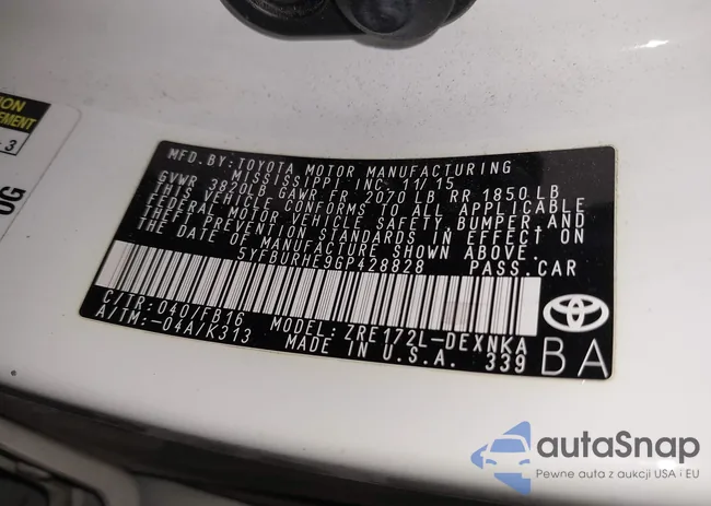 5YFBURHE9GP428828: 43316836