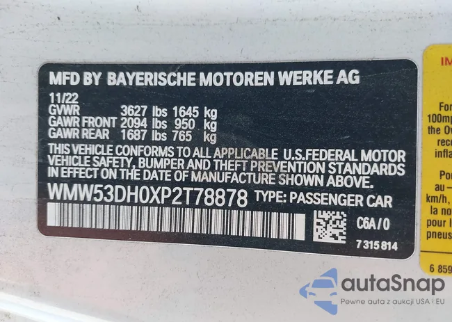 WMW53DH0XP2T78878: 43317038