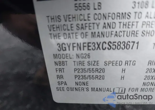 3GYFNFE3XCS583671: 43317071