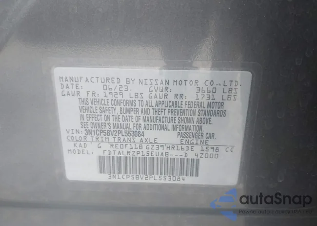 3N1CP5BV2PL553084: 43317136