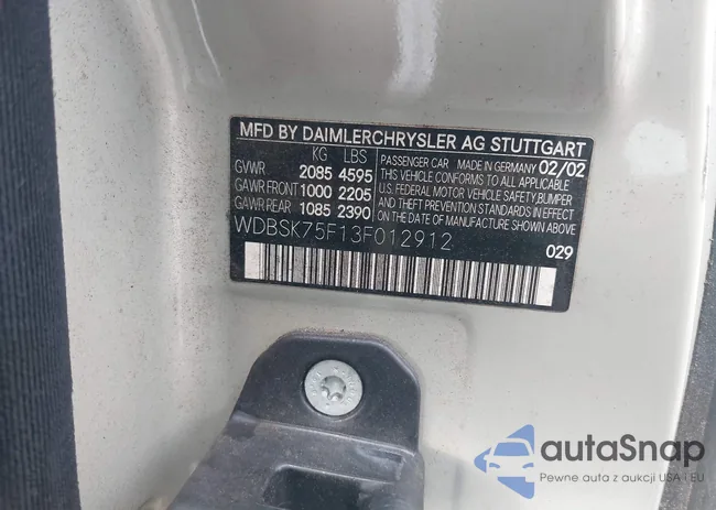 WDBSK75F13F012912: 43317143