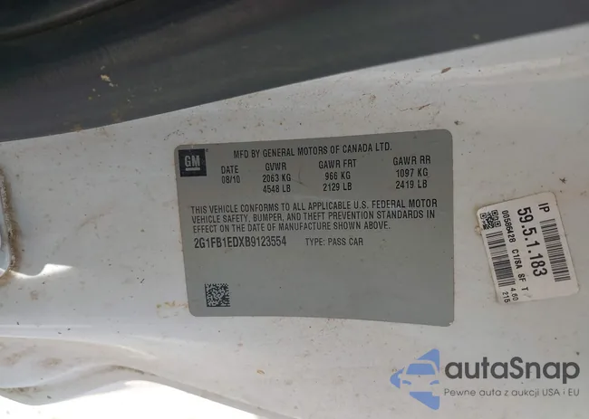 2G1FB1EDXB9123554: 43317257