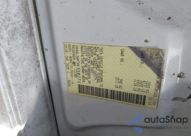 1N4AL3AP7FN358271: 43317314