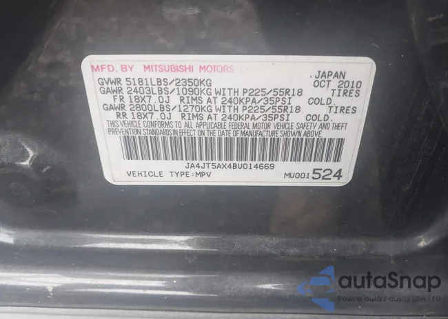 JA4JT5AX4BU014669: 43316571