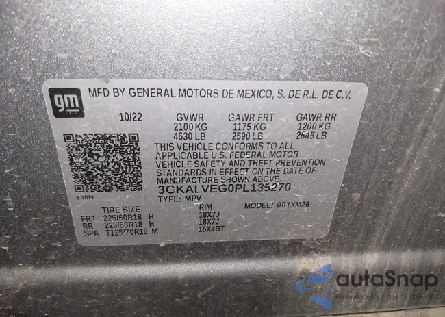 3GKALVEG0PL135270: 43316719