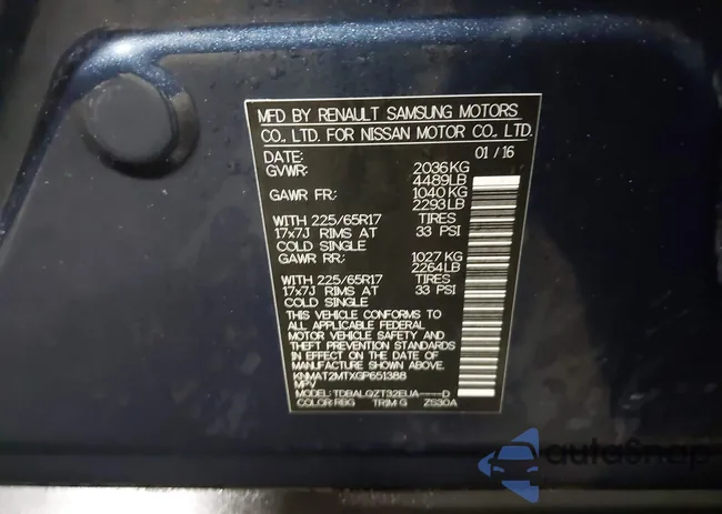 KNMAT2MTXGP651388: 43316741