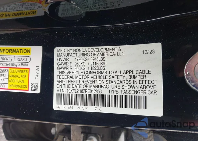 19XFL2H87RE012853: 43317766