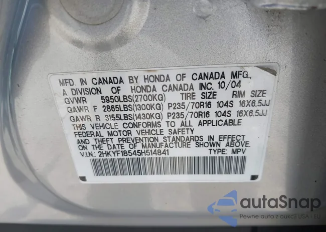 2HKYF18545H514841: 43317893