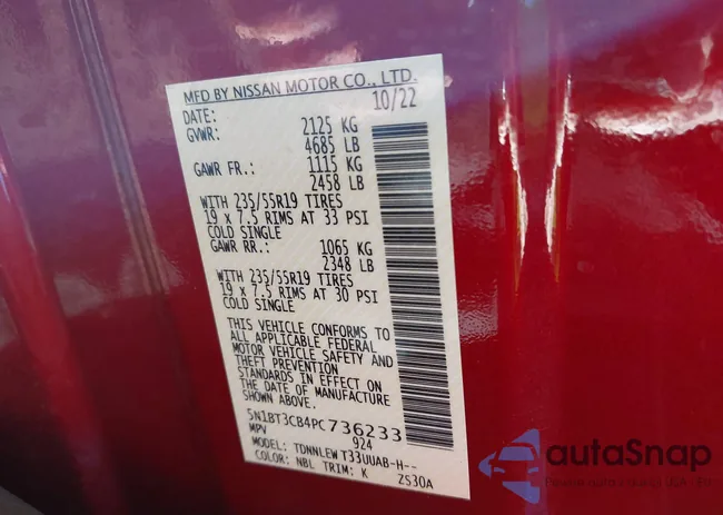 5N1BT3CB4PC736233: 43317976