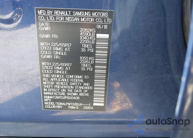 KNMAT2MT0JP600408: 43317993